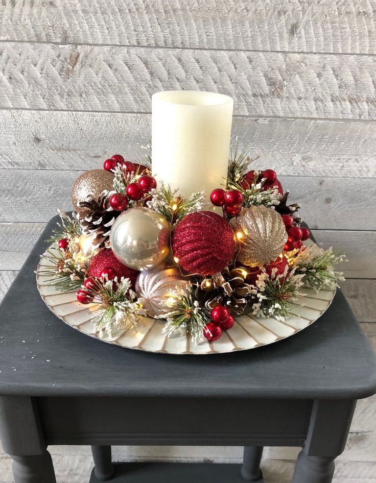 diy xmas centerpieces