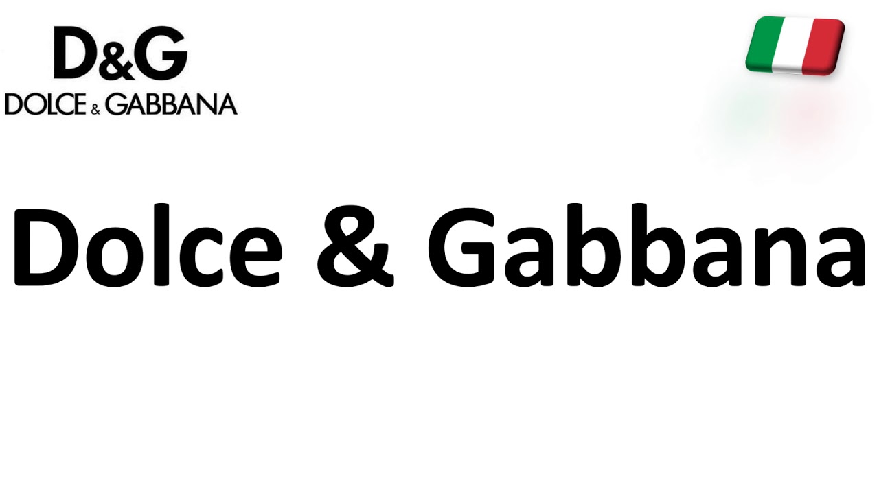 dolce and gabbana pronunciation