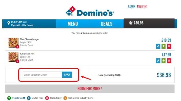 dominos pizza coupon code