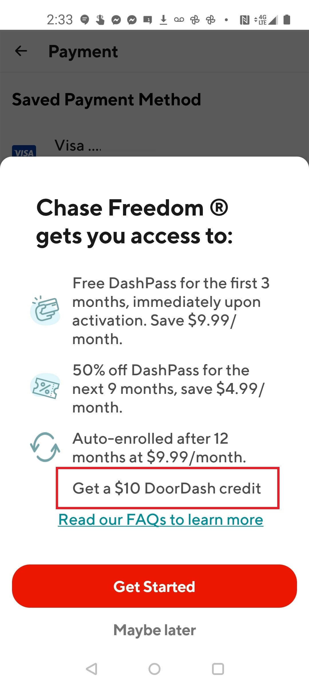 doordash 9.99