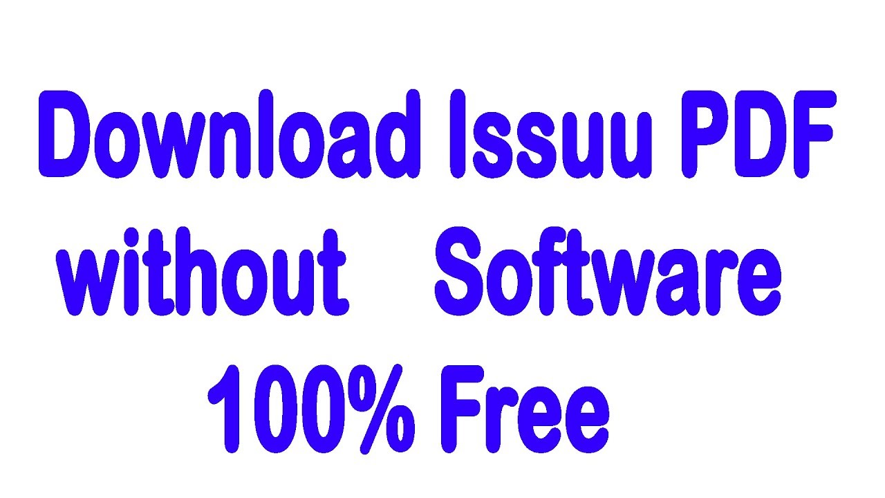 download issuu pdf hack