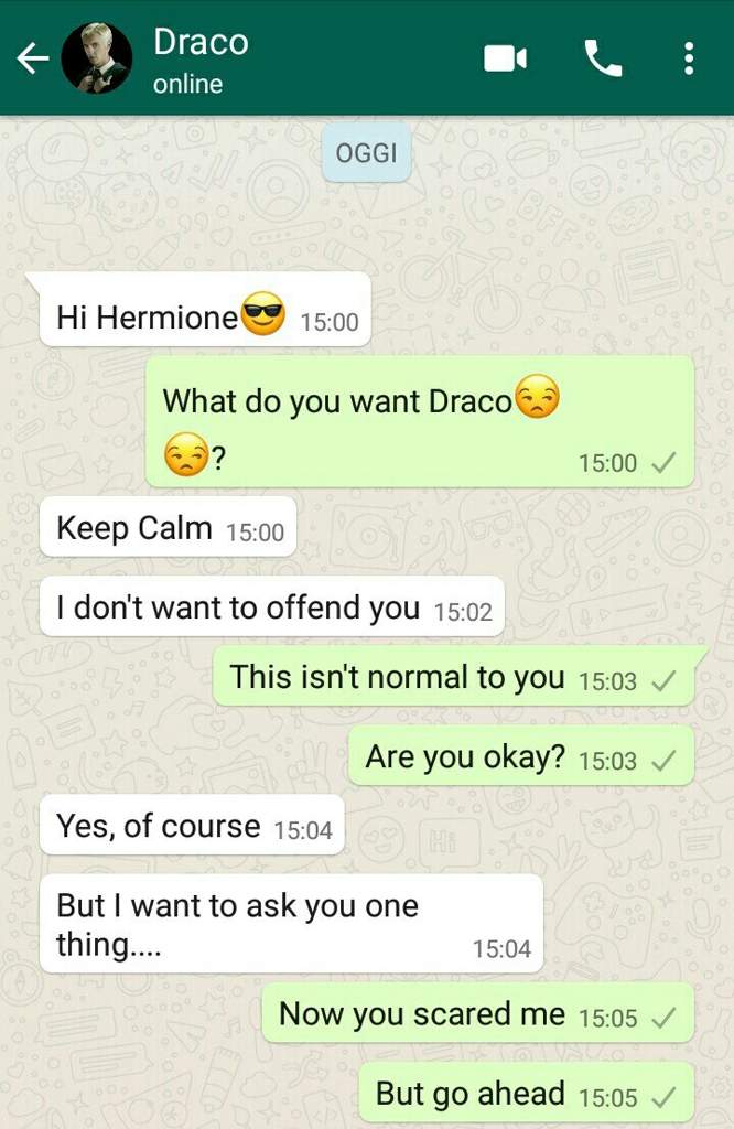 draco malfoy chat