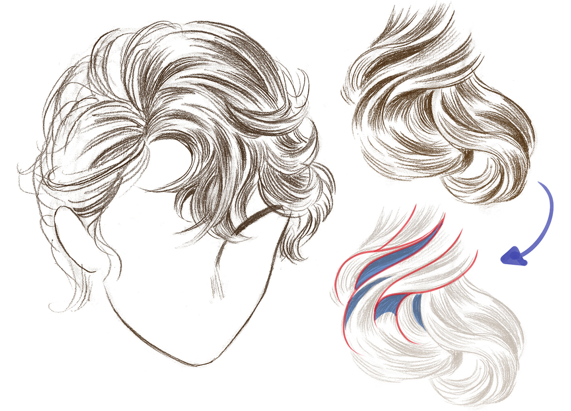 drawing hair ideas