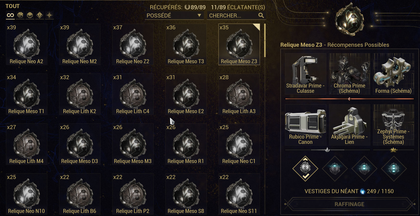 drop table warframe