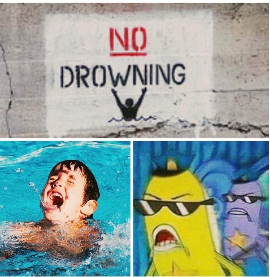 drowning meme