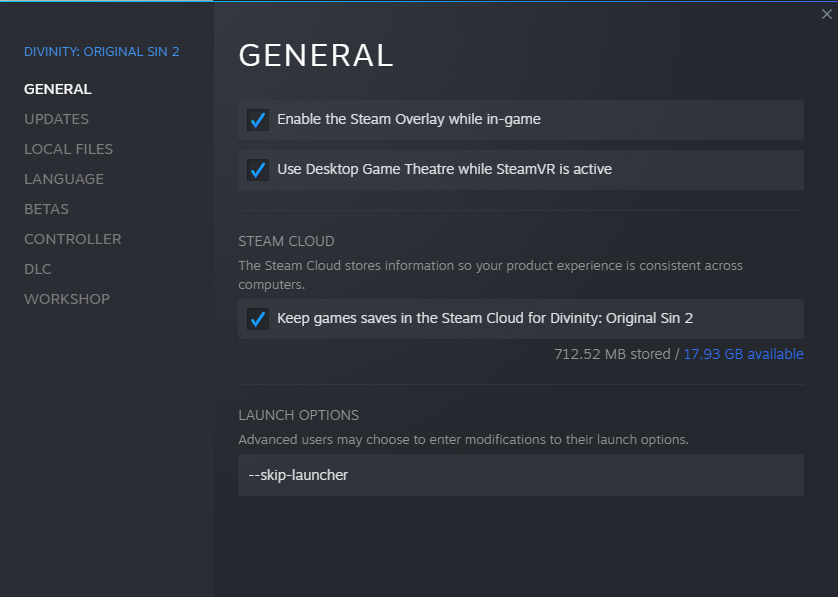 divinity original sin 2 steam deck settings