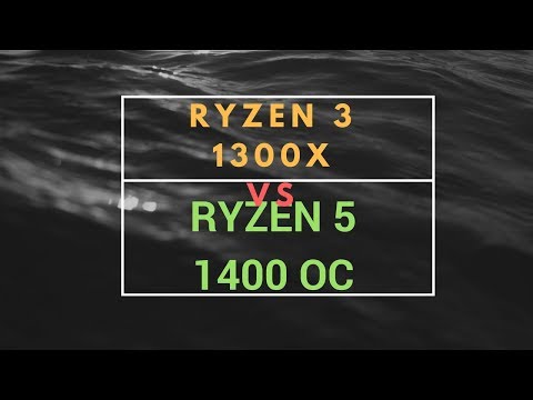 ryzen 3 1300x vs ryzen 5