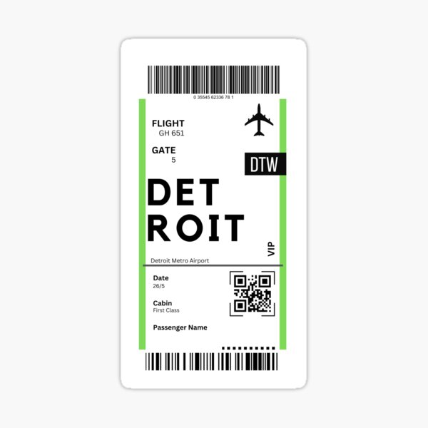 plane tickets to detroit