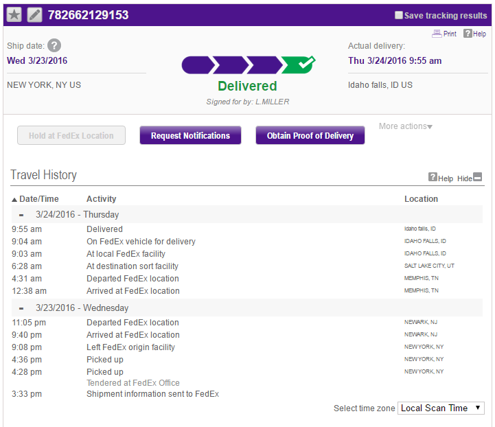 fedex usa tracking