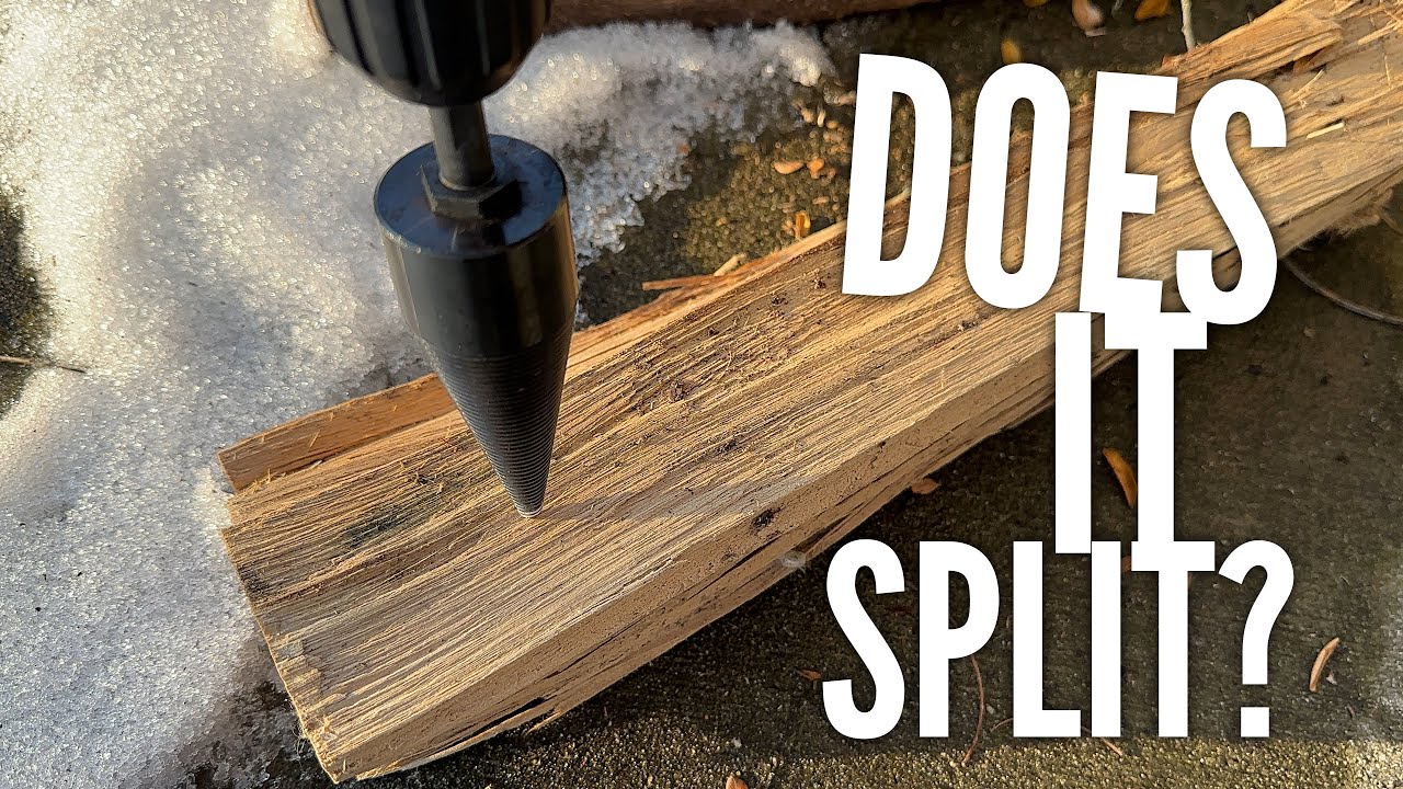 wood splitting drill bit