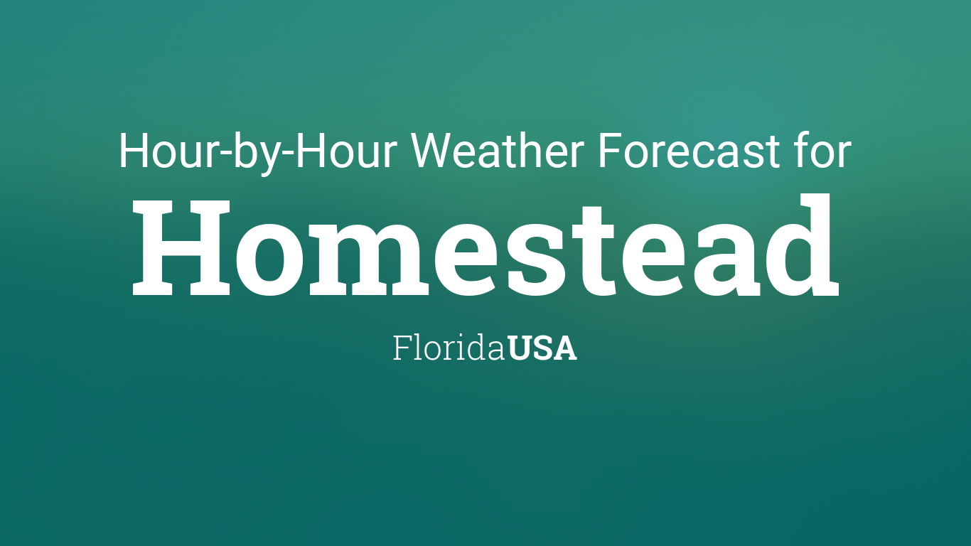 homestead weather hourly