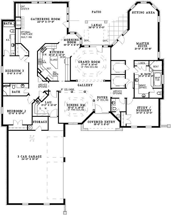 single level floor plans