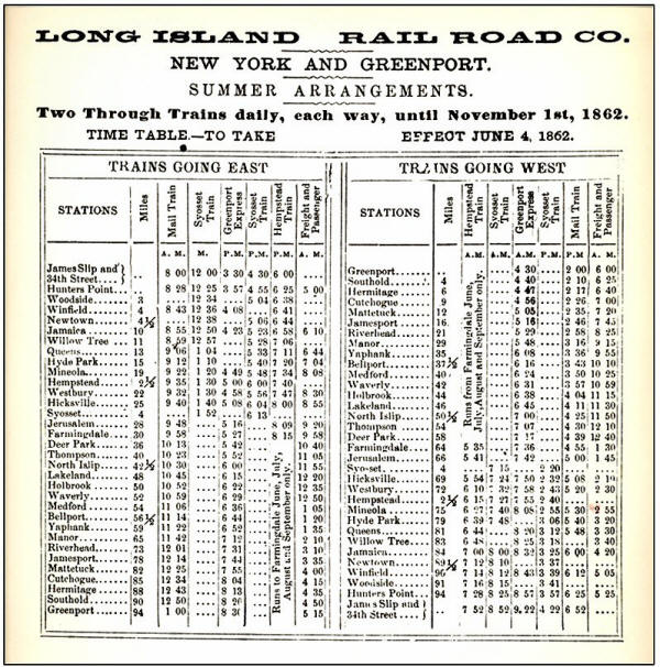 lirr times schedule