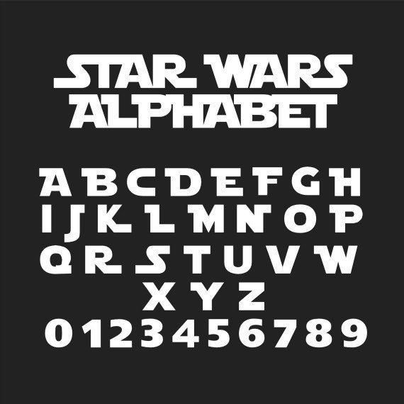 star wars cricut font