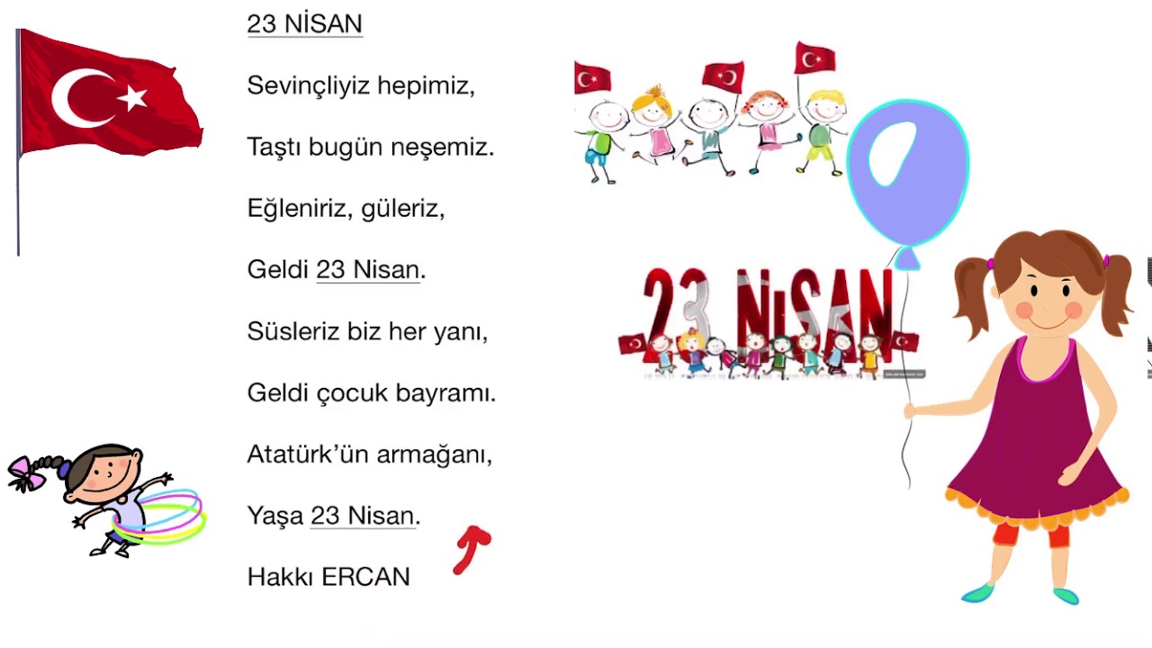 23 nisanla ilgili kısa şiir