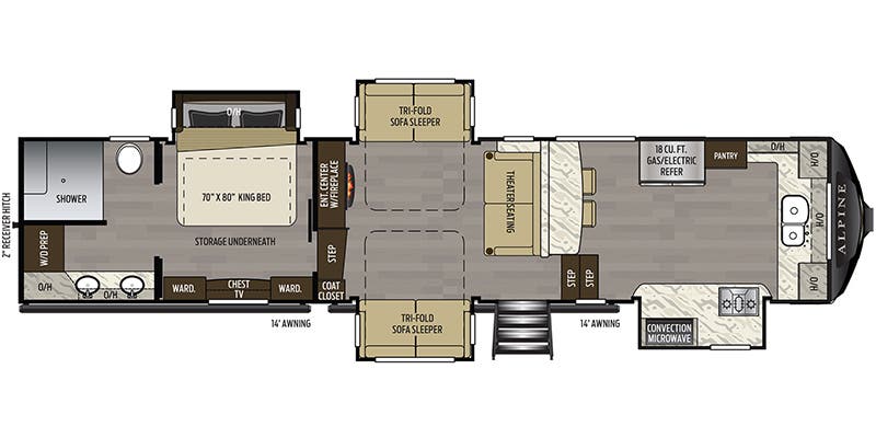 alpine fifth wheel floor plans