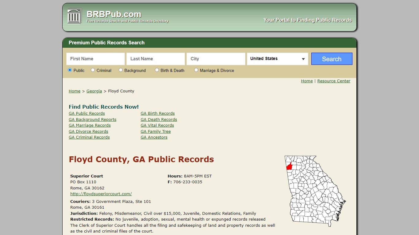 floyd county property records