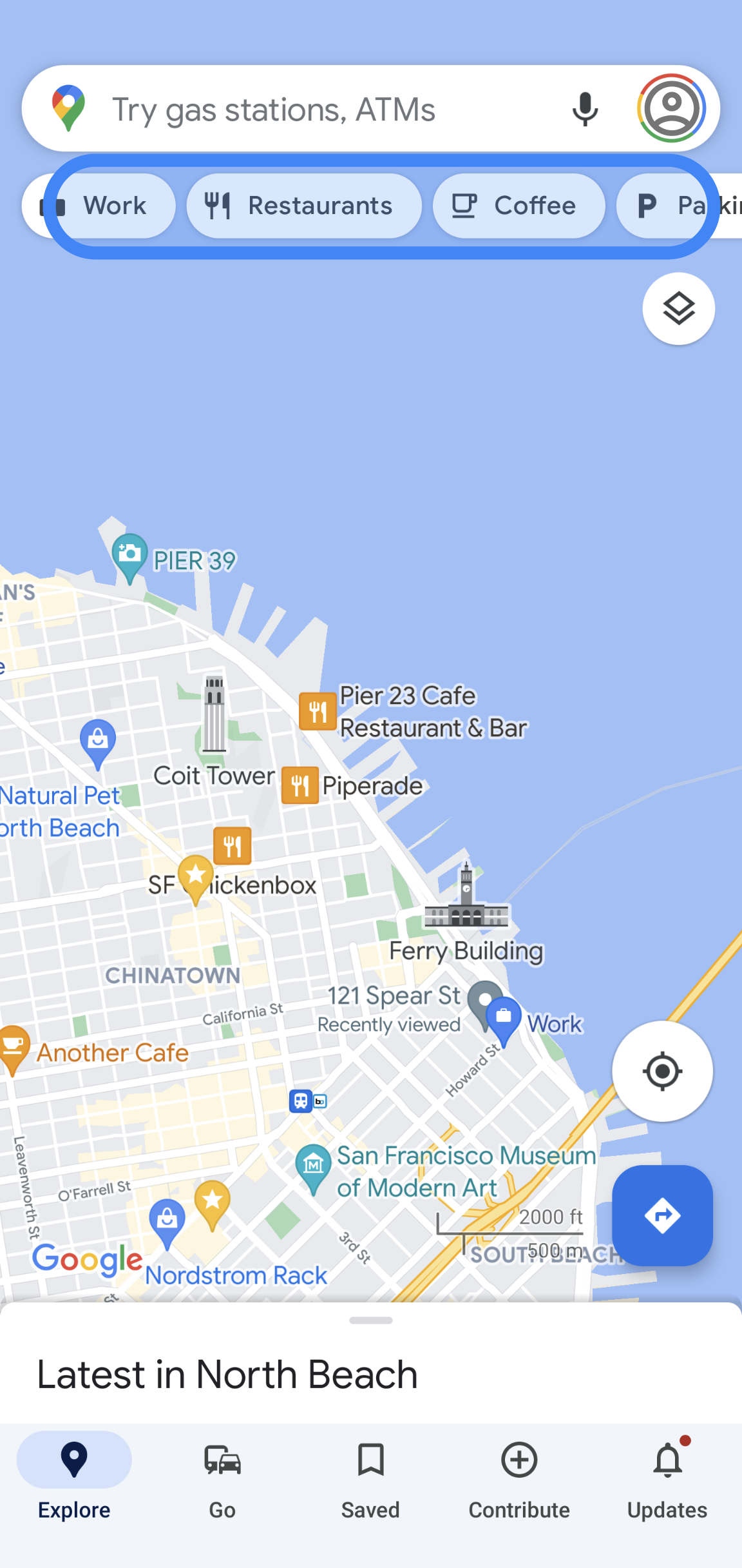 map of restaurants near me