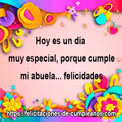 feliz cumpleaños abuelita