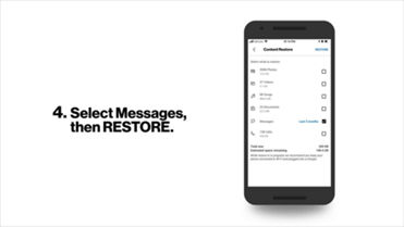 restore messages from verizon cloud