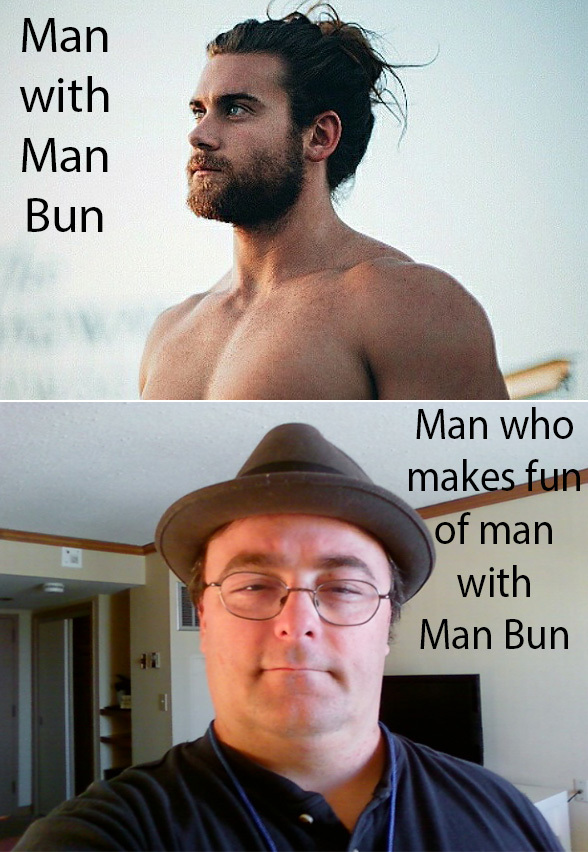 man bun meme