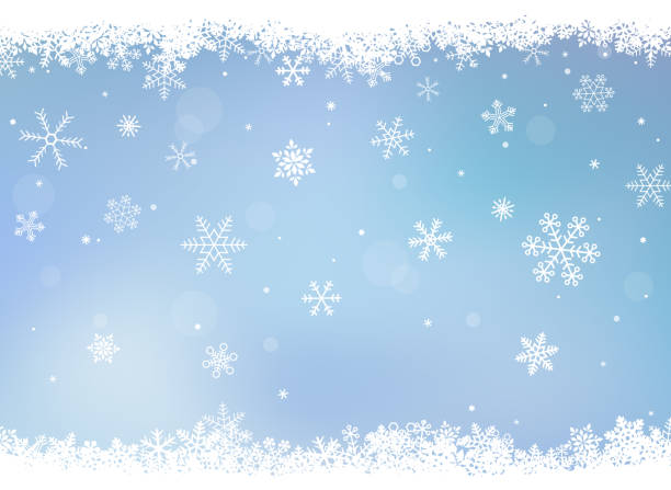 snow clipart border