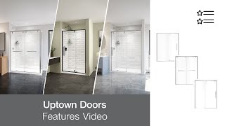 maax uptown shower door installation video