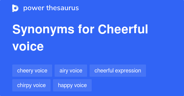 synonym for cheerful