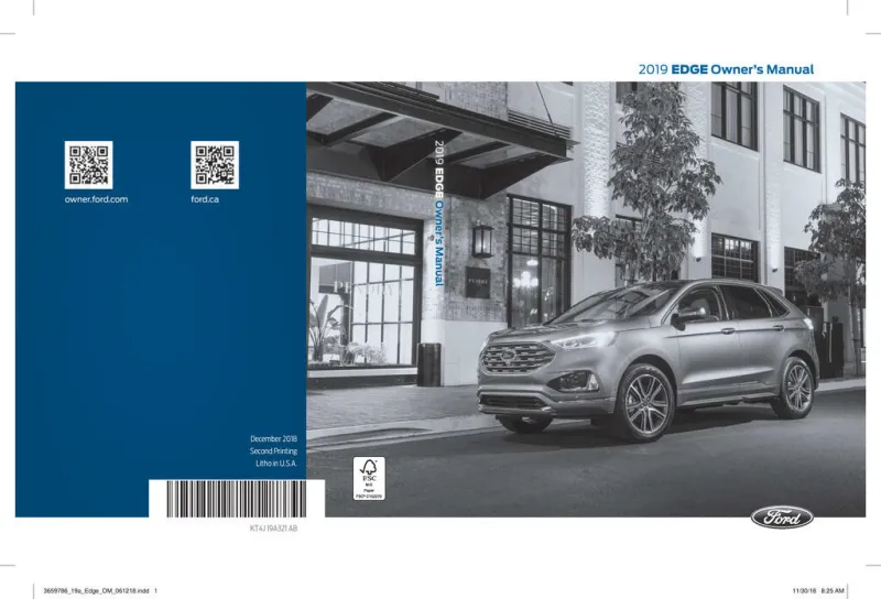 2019 ford edge owners manual