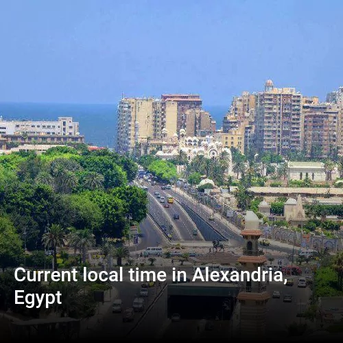 current time in alexandria egypt