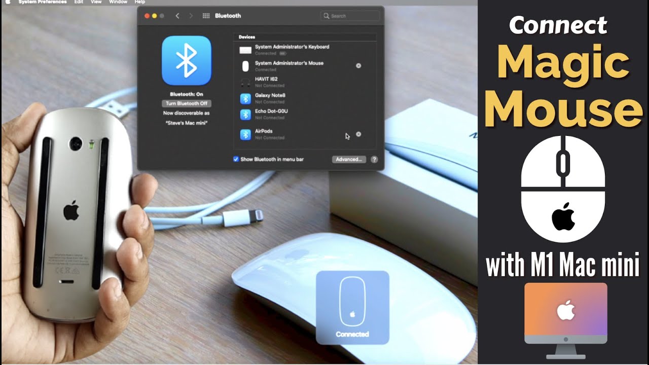how to connect apple magic mouse to macbook
