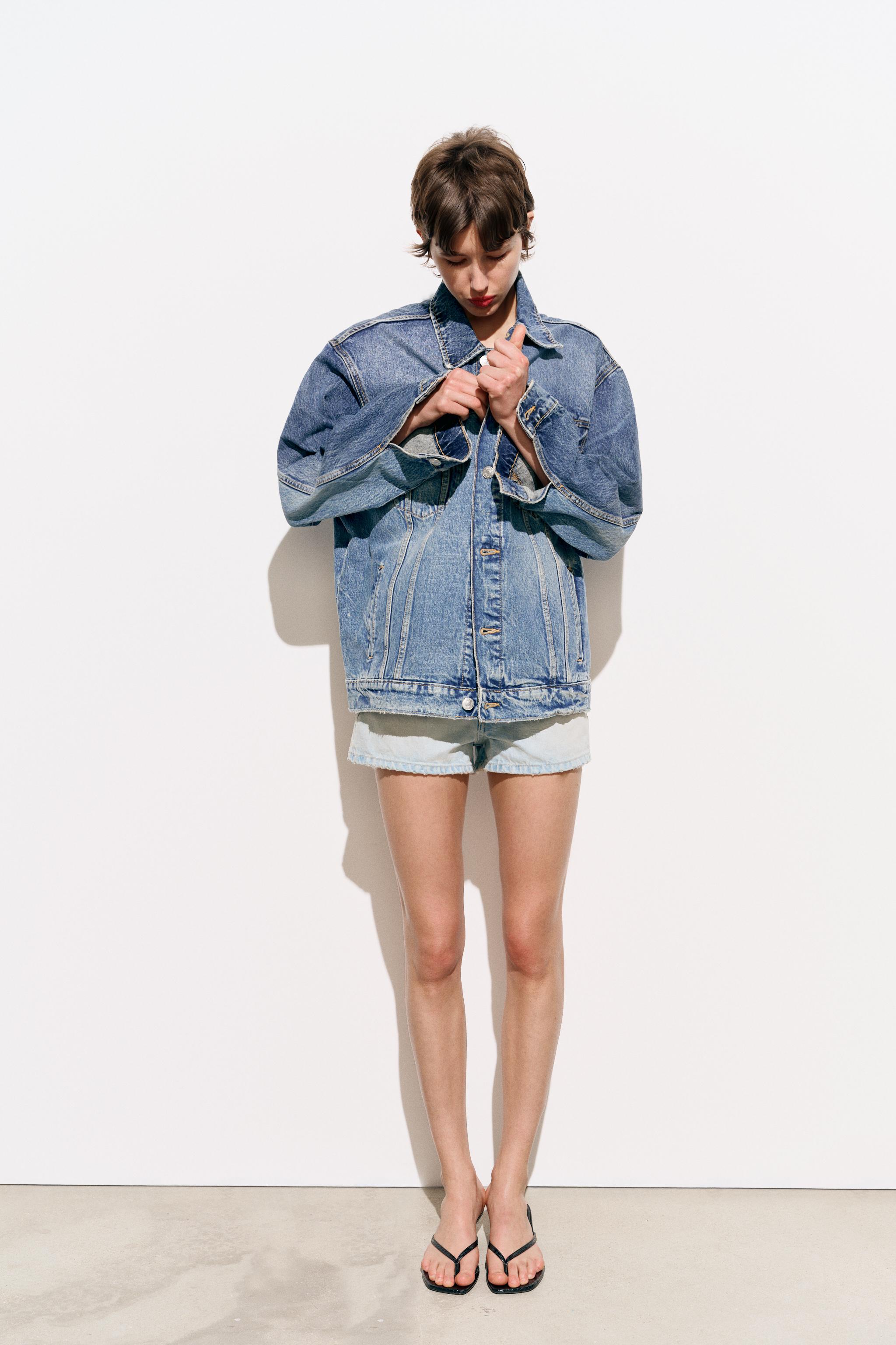 zara oversized denim jacket