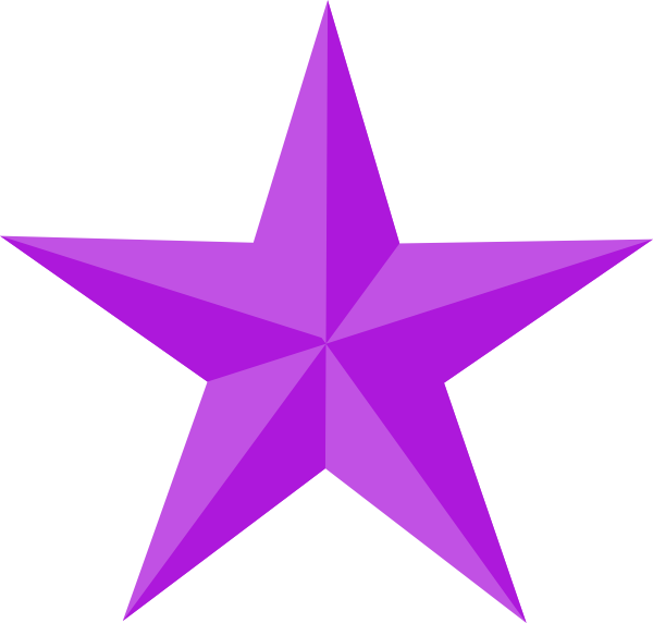 purple star clipart