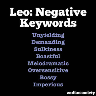 leo negative characteristics