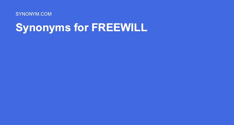 free willed synonym