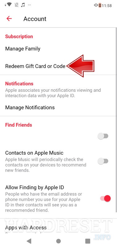 apple music redemption code