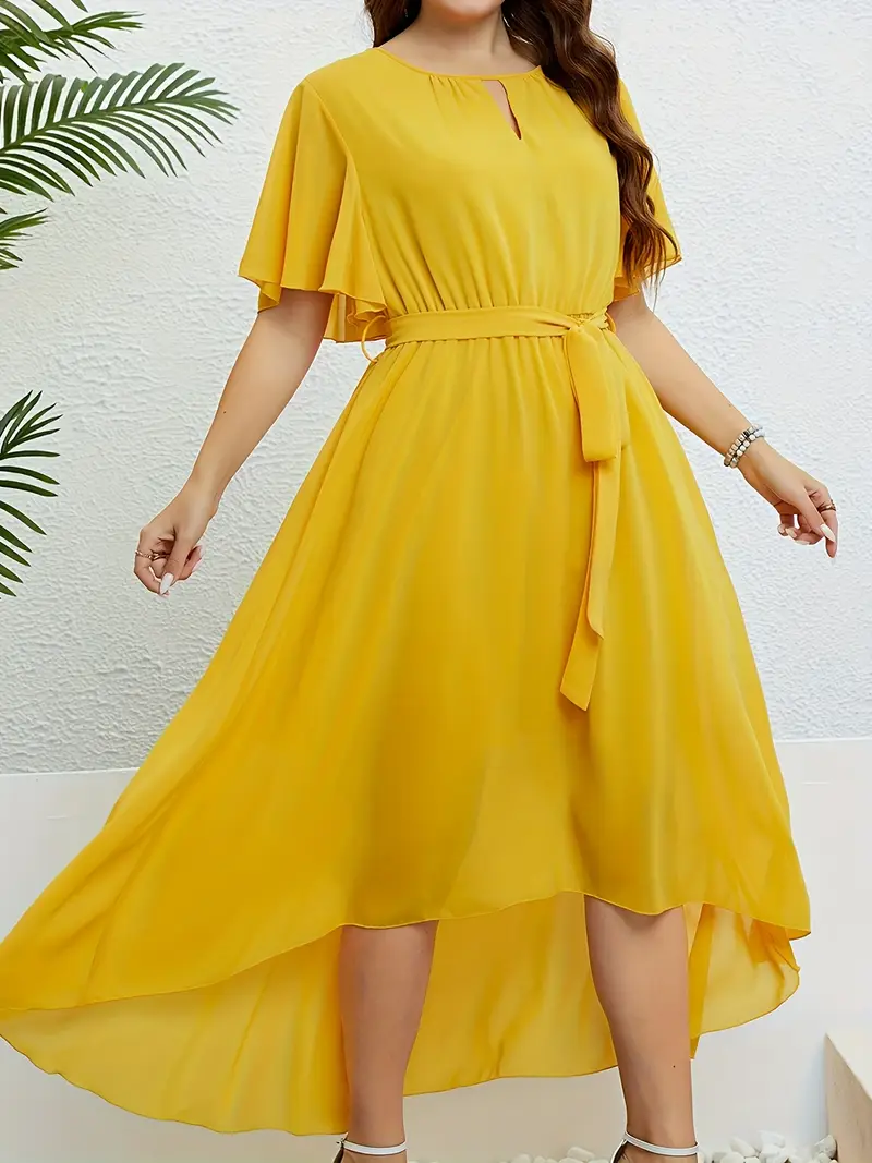 temu yellow dress