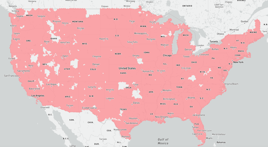 at&t coverage map