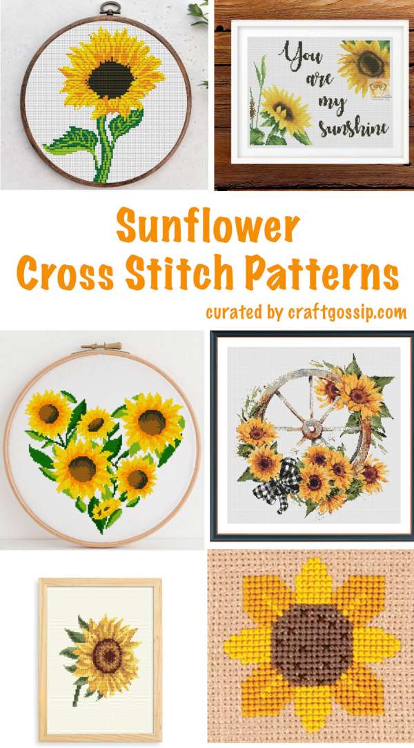 sunflower cross stitch