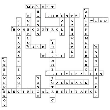 electrical forces crossword