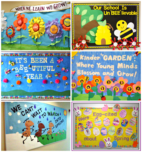 elementary spring bulletin board ideas