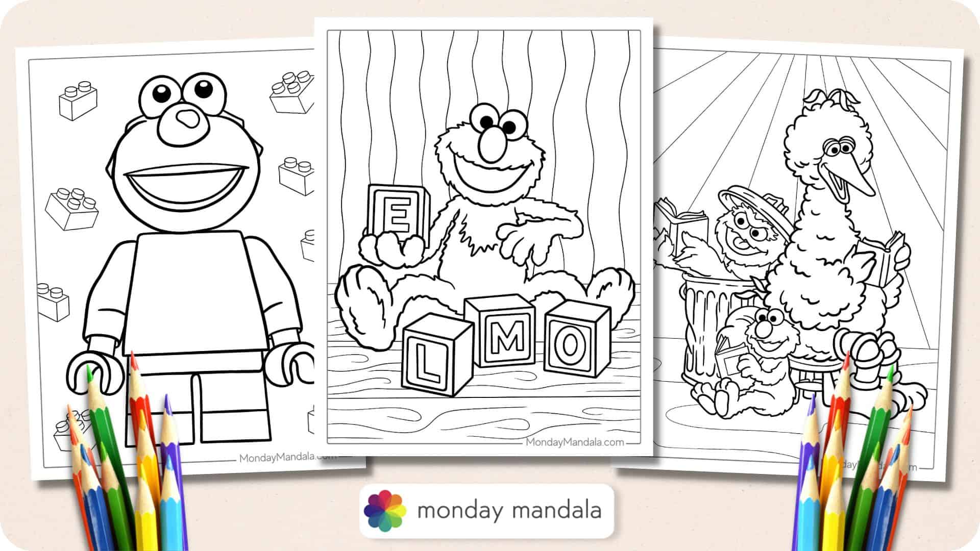 elmo coloring sheet