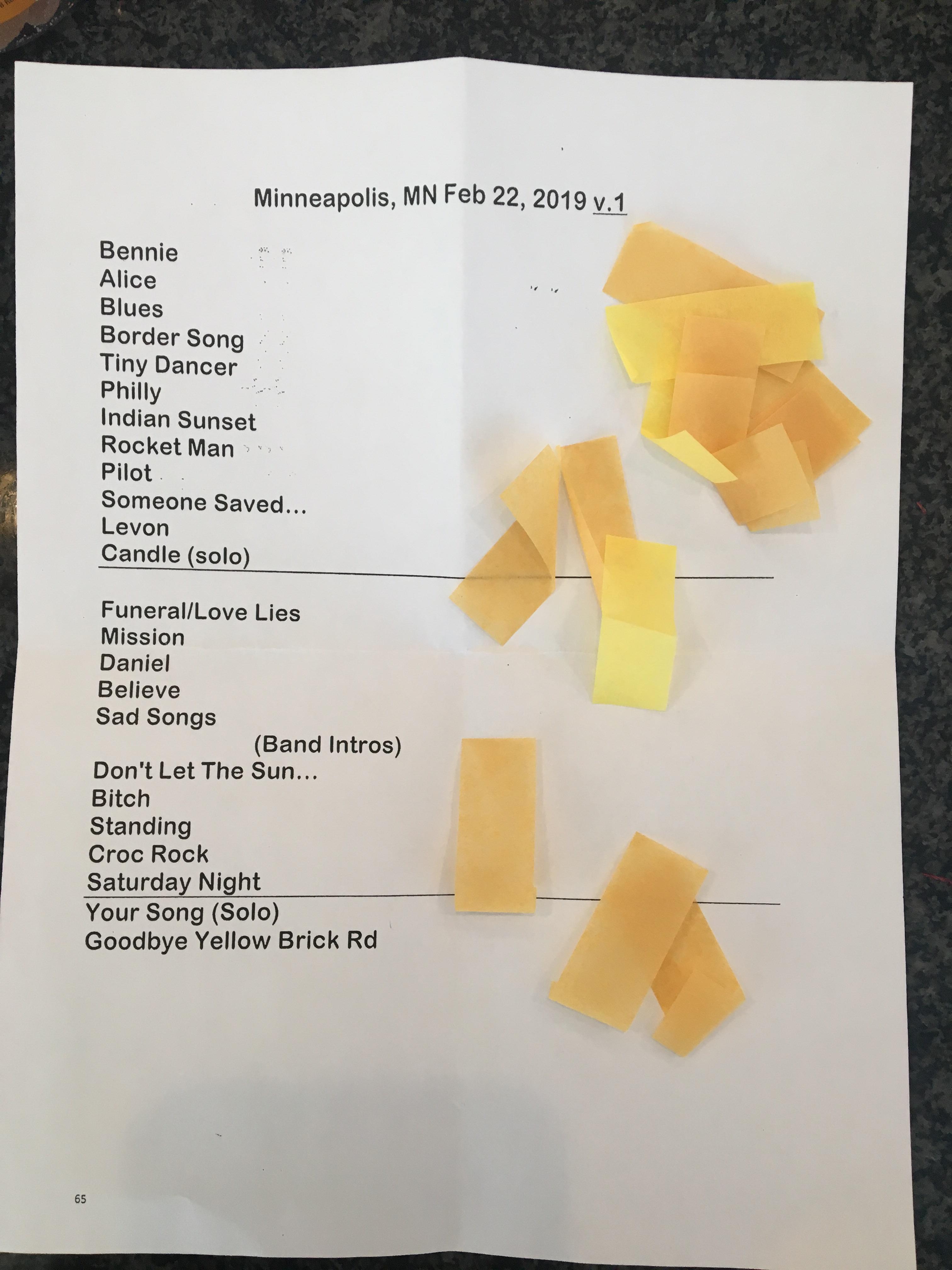 eltonjohn setlist