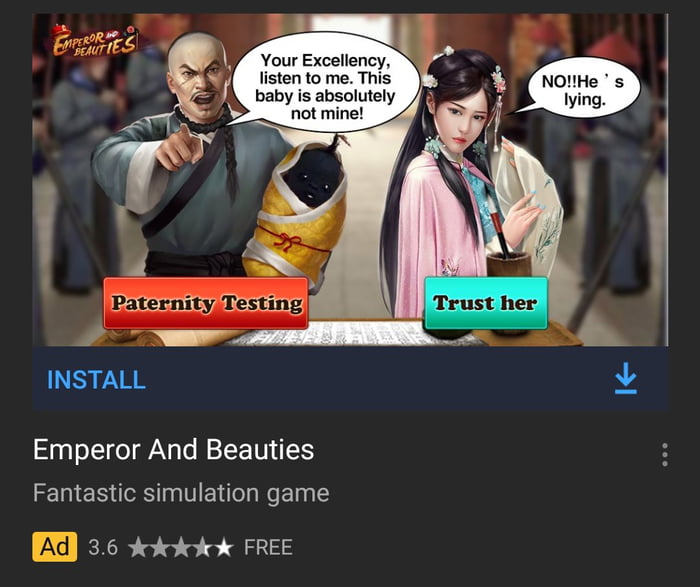 emperor and beauties ad