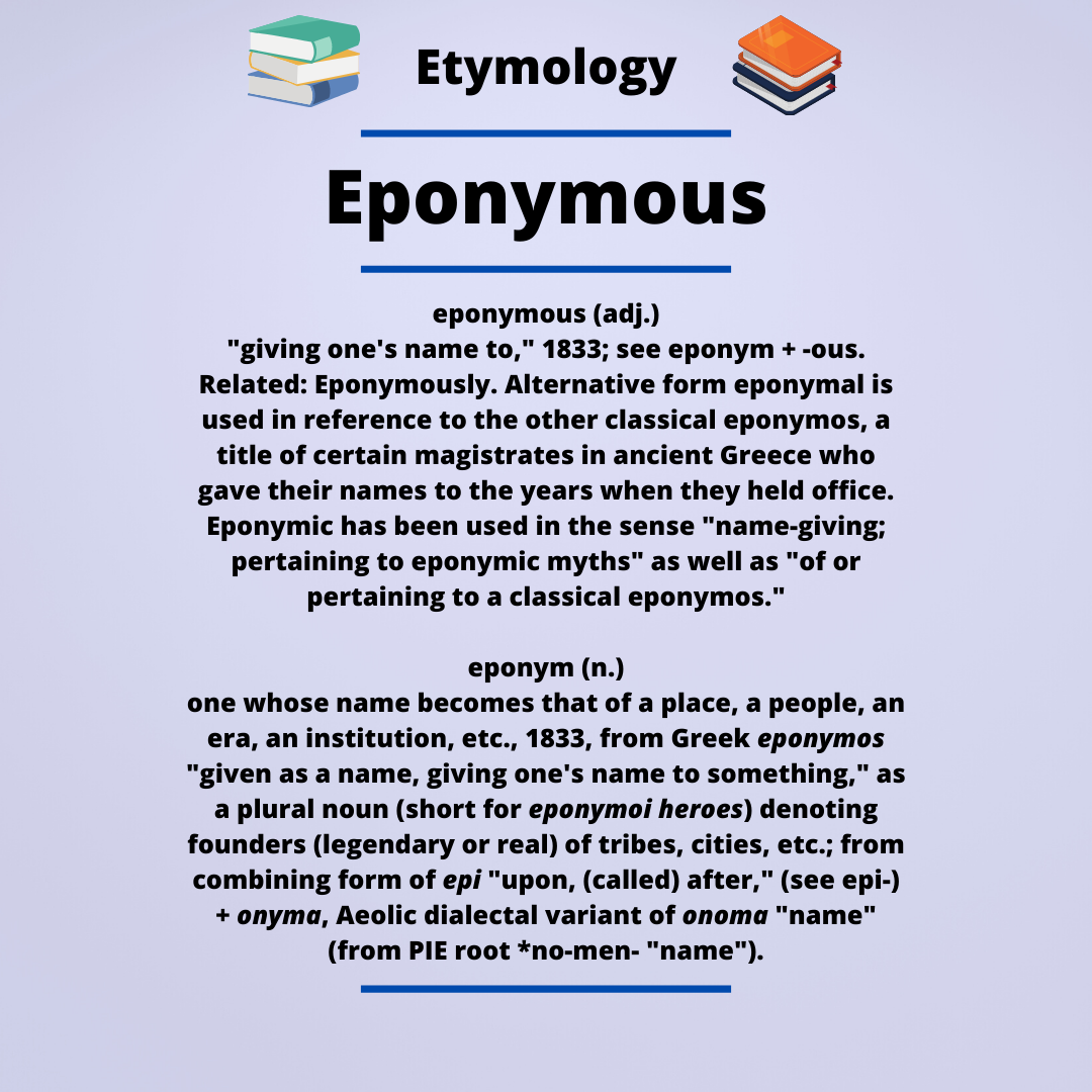 eponymous meaning