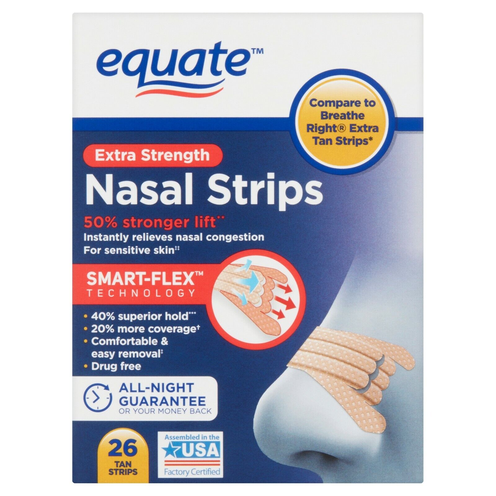 equate nasal strips