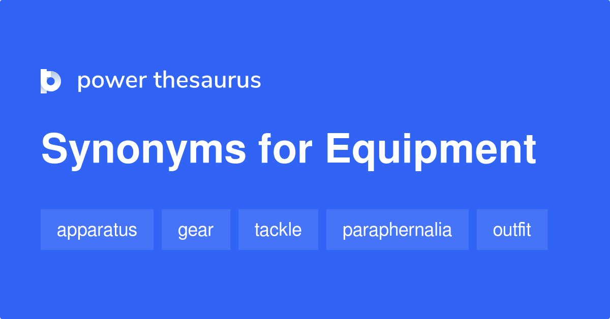 equipment thesaurus