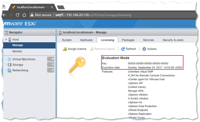 esxi hypervisor free