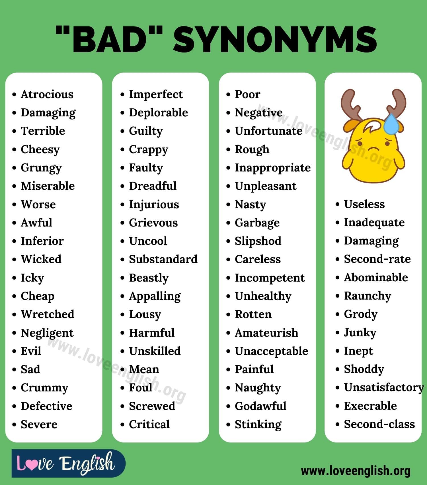 evil synonyms