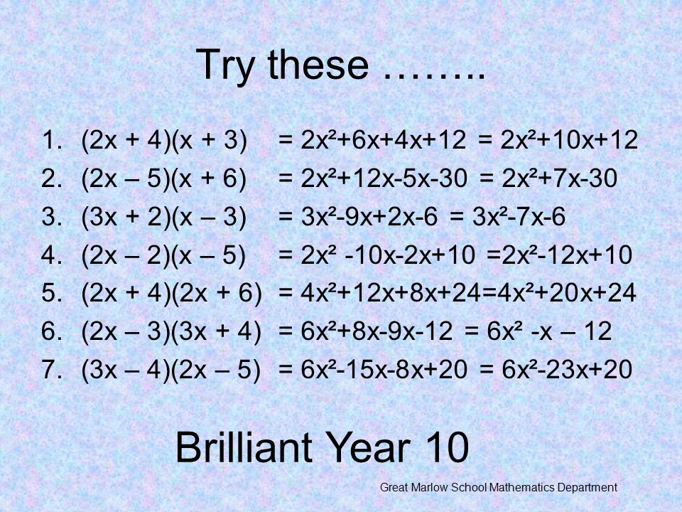 expand and simplify x 4 x 2